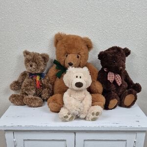 Gund Teddy Bear Lot 4pc